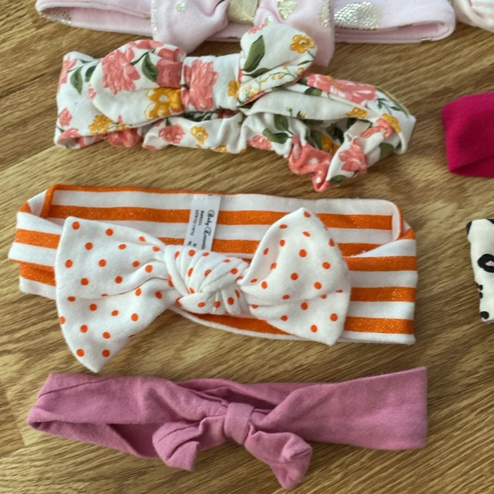 13 Baby Girl Colorful Headband Accessory Bundle
